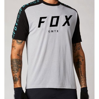 [nuevo] Camiseta de Motocross FOX Racing de manga corta para hombre, bicicleta de montaña, Motocross/MX/ATV/BMX/MTB Tops