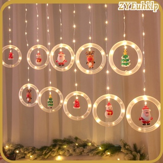 luces de cortina de navidad transparente twinkle alimentado por usb para vacaciones en casa