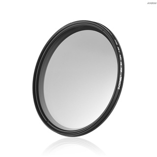 zomei 82mm ultra slim variable fader nd2-400 densidad neutral nd filtro ajustable nd2 nd4 nd8 nd16 nd32 a nd400