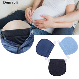 [demaoli] 3pcs maternidad embarazo cintura cinturón ajustable elástico pantalones botón extendido.