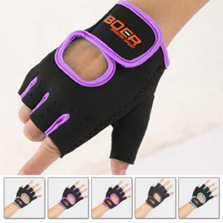 Boer guantes deportivos De medio Dedo para mujer/hombre/guantes deportivos para ejercicio/Fitness/antideslizantes