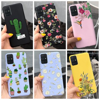 Soft Case Samsung Galaxy A31 A41 A51 A71 Flower Floral Casing Fashion Phone Cover Samsung A 31 A 41 A 51 A 71 TPU Funda
