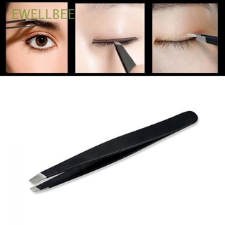 EWELLBEE New Makeup Tools Lady Stainless Steel Eyebrow Tweezer Beauty Professional Tip Slant Hair Removal/Multicolor