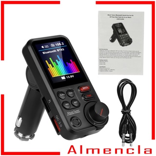 [ALMENCLA] Bluetooth reproductor MP3 de coche manos libres transmisor FM adaptador de Radio cargador USB