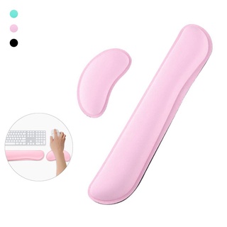 FLOVEWERR Home Office Keyboard Pad Non Slip Wrist Rest Mouse Mat Ergonomic Hand Support Mice Pad Laptop Computer Memory Foam (6)