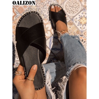 Las mujeres chanclas leopardo impresión verano zapatillas zapatos mujer Casual pisos cruz dedo del pie abierto femenino señora diapositivas zapatillas sandalias zapatos