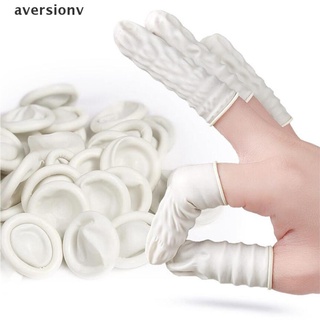 avsv 50/100Pcs Disposable Rubber Anti Injured Finger Nail Cover Latex Finger Cots .