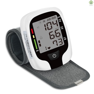 Nuevo Monitor de presión arterial automático medición de presión arterial muñeca electrónica esfigmomanómetro detección de frecuencia de pulso transmisión de voz pantalla LCD familia herramienta de diagnóstico padres regalo