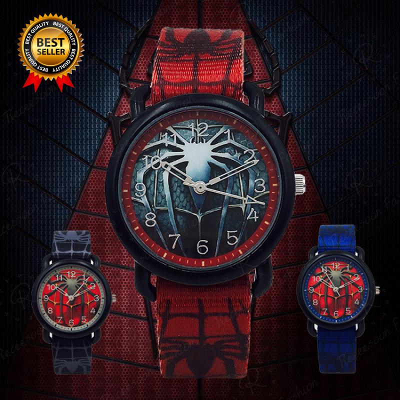 Reloj De cuarzo Marvel avengers para hombre araña súper héroe