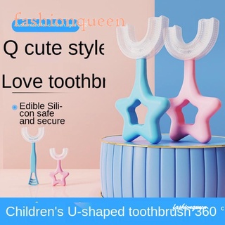 Star Style U-Shape cepillo de dientes Manual cepillo de dientes niños cepillo de dientes herramienta de limpieza de dientes para niños de 2-6-12 años