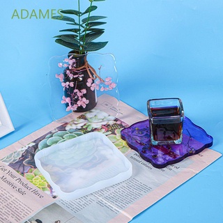 ADAMES 12cm Coaster Mold Square Home Decoration Casting Mould For Epoxy Resin DIY Resin Craft Handmade Crafts UV Resin Silicone Mold