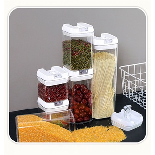 Airtight cans food grade grain storage box kitchen snacks dry goods tea plastic storage jars 【Fast delivery】 In stock