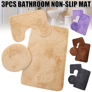 2 pzas set de alfombras para baño anti-deslizantes