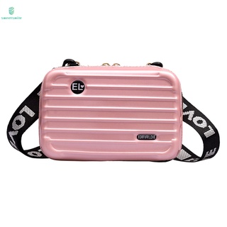 mini maleta rígida para mujer/bolso bandolera/caja de almacenamiento/cosmético