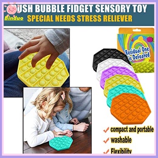 push bubble fidget juguete sensorial octágono último juego perdido alivio del estrés