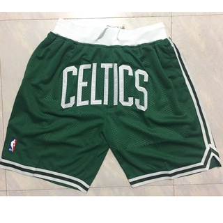 nba shorts boston celtics pantalones cortos deportivos versión de bolsillo verde