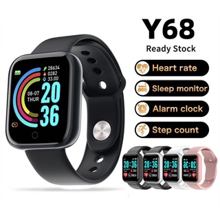 Y68/D20 Bluetooth recargable reloj inteligente reloj calorías frecuencia cardíaca sueño Monitor