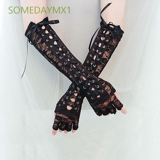 Somedaymx1 guantes largos sin Dedos/ Steampunk/cinta Sexy/accesorio Para fiesta De boda/Multicolorido
