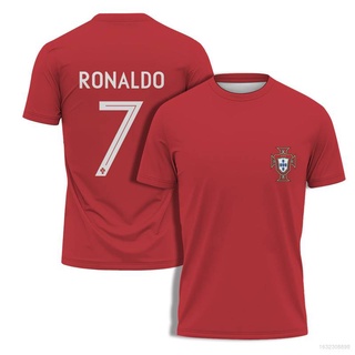 Cristiano Ronaldo Cup Unisex Tops Jersey De Fútbol Portugal Camiseta Más El Tamaño De La CR7