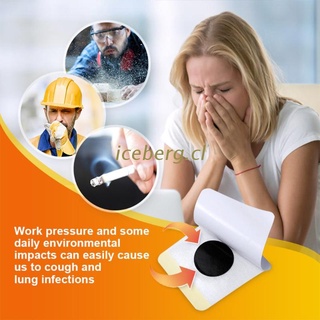 iceb 6 unids/pack chino herbal tos parche estabiliza la tos y el asma yeso eficaz anti-tos aliviar el dolor de garganta