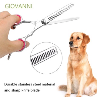 Giovanni tijeras de seguridad para perros/tijeras de pelo para mascotas/herramientas de aseo con borde afilado de acero inoxidable curvo