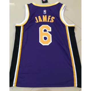10 styles NBA Jersey Los Angeles Lakers No.6 Lebron James purple basketball jersey (2)
