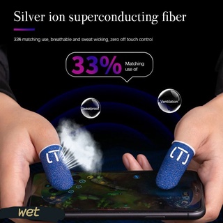 ♬ Gaming Finger Sleeve Breathable Fingertips For PUBG Mobile Games Touch Screen Finger Cots Cover Sensitive Mobile Touch WET