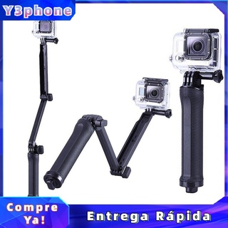 3 vías agarre impermeable monopie selfie palo trípode soporte para gopro hero 7 6 5 4