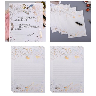 8Pieces Vintage Style Writing Paper Writing Stationery Paper for Kid's Gifts (1)