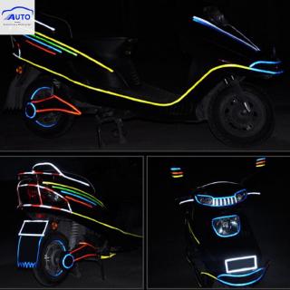 Nuevo♕cinta adhesiva reflectante para rueda de 8 m/26,2 pies para bicicleta, coche, motocicleta [ITEC]