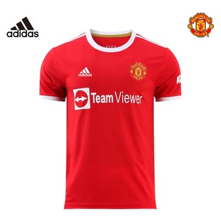 ¡stock Listo! ¡adidas! 21-22 Camiseta De fútbol Manchester United Casa Puro algodón cómodo (3)