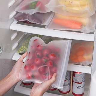 bolsa de alimentos de preservación de la bolsa del refrigerador de almacenamiento de alimentos sellado de alimentos vegetales bolsa de frutas bolsa y w0a6