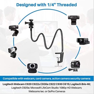 [precio De actividad] soporte de cámara web ajustable para soporte de escritorio Flexible Logitech