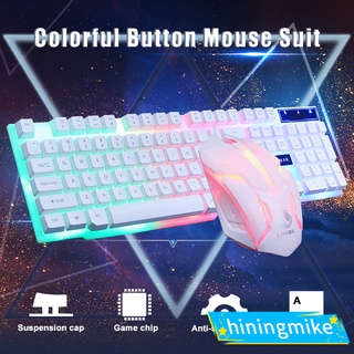 Mouse and Keyboard Adjustable Game Home Cable Rainbow Backlight USB Connection