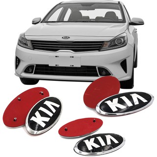 coche kia logo emblema insignia delantera trasera pegatina para k2 k3 k4 k5 kx3 rio sedona auto pegatina decoración