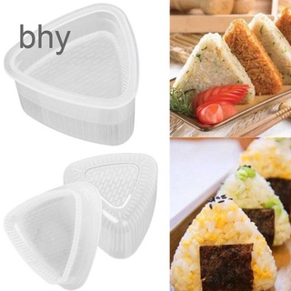 2 unids/SET DIY bola de arroz prensa de alimentos triángulo Mini Sushi/Kimbap moldeador Sushi Bento caja molde de arroz cocina Bento accesorios