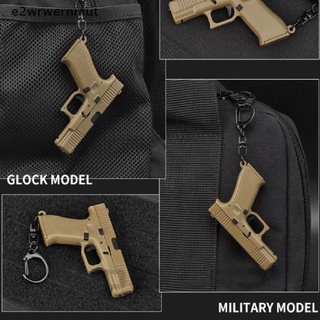 [e2wrwernmut] G45 Keychain Mini Pistol Shape Tactical Keychain Glock 45 Model Plastic Key Ring [HOT] (2)