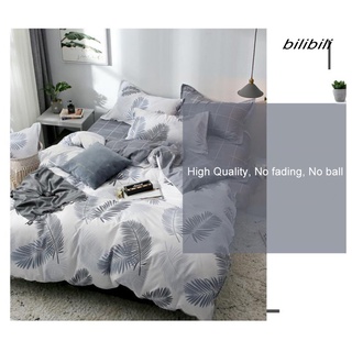 Bilibili - funda de almohada impresa con hoja de cama, funda de edredón, juego de ropa de cama (6)