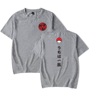 2020 Anime diseño de manga corta camiseta Naruto Sasuke Madara familia disfraz Sharingan impresión Tops camisetas (4)