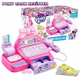 Kids Pony supermercado Scan caja registradora juguete divertido compras cajero pretender juguete (1)