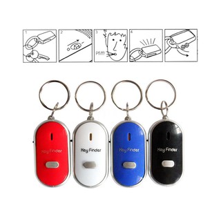 Mini luz LED Anti-pérdida silbato buscador de llaves intermitente pitido niños bolsa cartera teléfono llave coche Motor buscador localizador pista Ke (6)