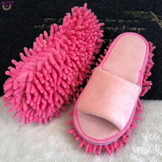 Ms Mop zapatillas perezoso piso pie calcetines zapatos de pulido rápido limpieza zapatillas de polvo
