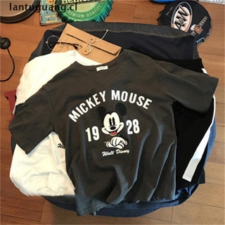 lantuguang: jersey de impresión de dibujos animados de disney mickey mouse, top gráfico, camisetas, parejas, coincidencia [cl]