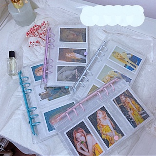 Mini álbum de fotos Binder Lomo tarjetas caso DIY Photocard colecciones