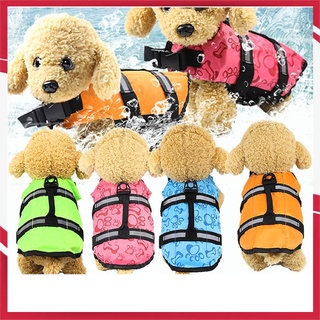 (cod) perros impermeable ajustable chaleco salvavidas para cachorro pequeño mediano chaleco salvavidas gato mascotas vacaciones chaleco de seguridad con traje de baño reflectante