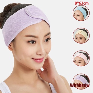 Withw suave toalla accesorios para el cabello niñas diademas para lavado facial baño maquillaje