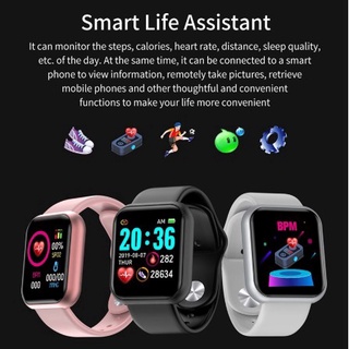 Reloj Inteligente Y68 D20 Con Bluetooth USB Con Monitor Cardiaco Smartwatch
