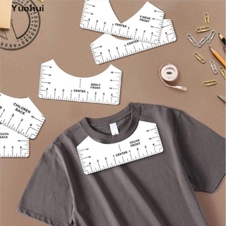 Yuohui 9Pc camiseta alineación regla centrado impresión alineación hacer centro diseño herramienta MY