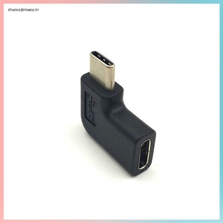 Adaptador convertidor USB 3.1 Tipo C hembra ángulo De 90 grados Macho De Alta calidad-