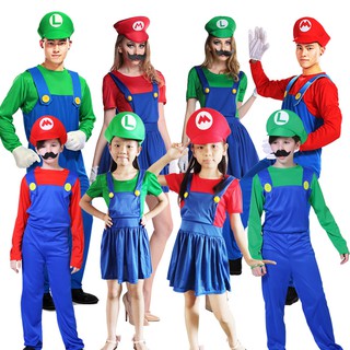 Guantes de Super Mario para adultos/niños/Super Mario/disfraces de Halloween/disfraces de Cosplay/guante blanco